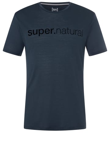 super.natural Merino T-Shirt in blau