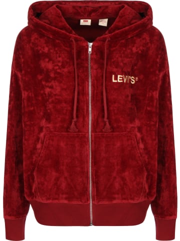 Levi´s Zip-Kapuzenpullover in sport logo merlot