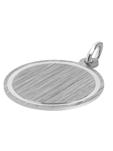 Adeliás Unisex Anhänger – Münze Gravuranhänger aus 925 Silber in silber