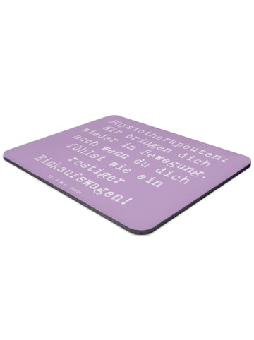 Mr. & Mrs. Panda Mousepad Spruch Physiotherapeut Bewegung mit Sp... in Lavendeltraum