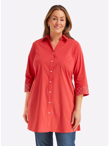 sheego 3/4-Arm-Bluse in erdbeere