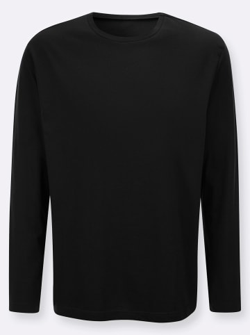Sieh an! Langarmshirt in schwarz