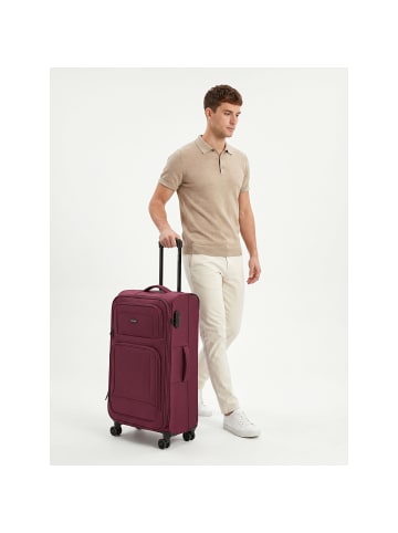 Smartbox Edition 04 4 Rollen Trolley 78 cm mit Dehnfalte in burgundy