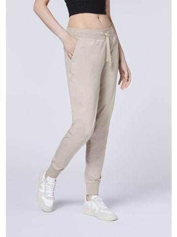 Detto Fatto Yoga-Hose im knöchellangen Design mit Tunnelzugbund in Grau