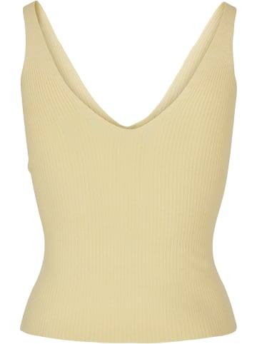 Urban Classics Urban Classics Damen Ladies Rib Knit Top in softyellow