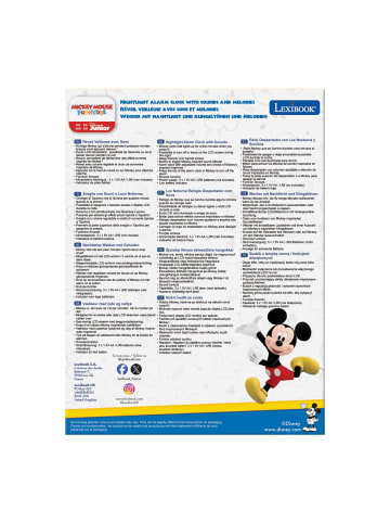 Lexibook Disney Micky Maus 3D-Nachtlicht-Wecker mit Soundeffekten