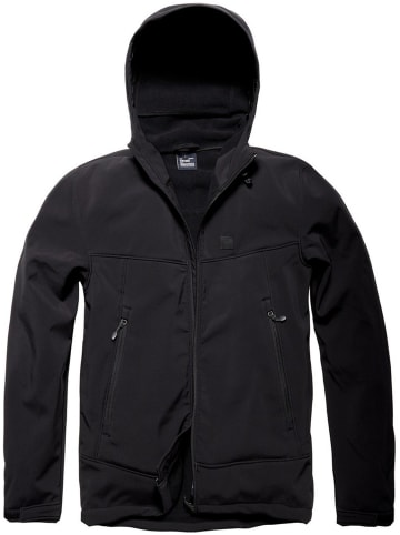 Vintage Industries Softshelljacke in Schwarz