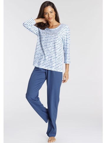 VIVANCE DREAMS Pyjama in blau gestreift