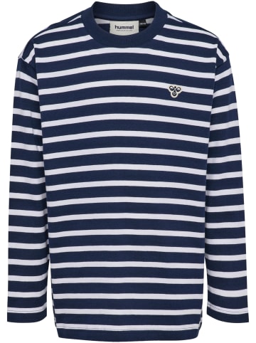 Hummel Hummel T-Shirt Hmljr Loose Kinder in DRESS BLUES/WHITE