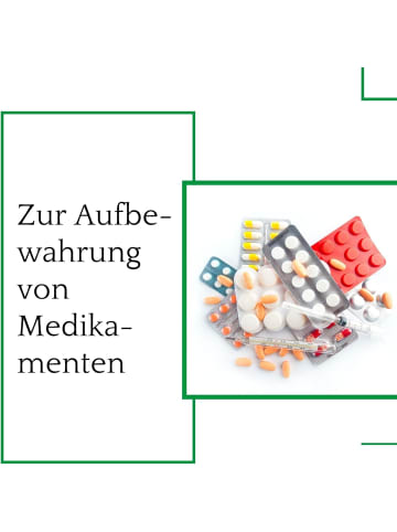 Novaliv Novaliv Medikamenten Organizer groß Hausapotheke - 25 x 16 cm WEISS mi in Weiß