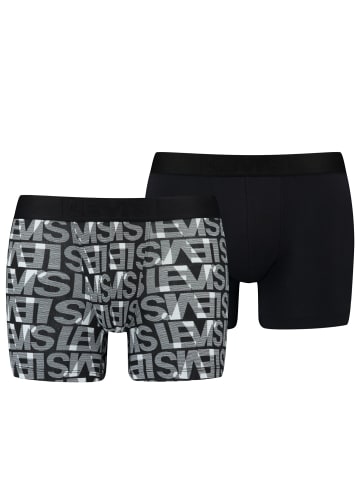 Levi´s Boxershorts 2er Pack in Schwarz / Weiß