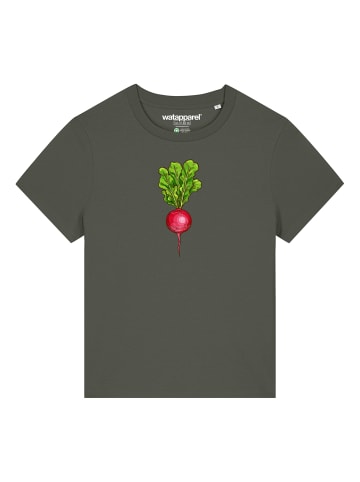 wat? Apparel T-Shirt Radieschen in Khaki