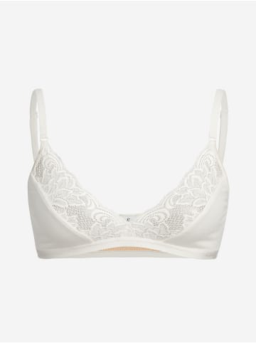 Erlich Textil  Clara Bralette - verstellbare Träger, Clara Bralette mit Spitze aus Modal - verstellbare Träger in ecru