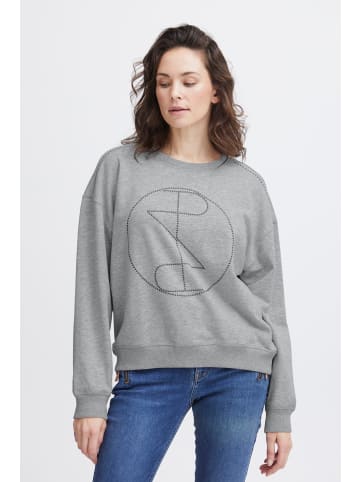 Pulz PZMallie relaxed fit in Light Grey Melange