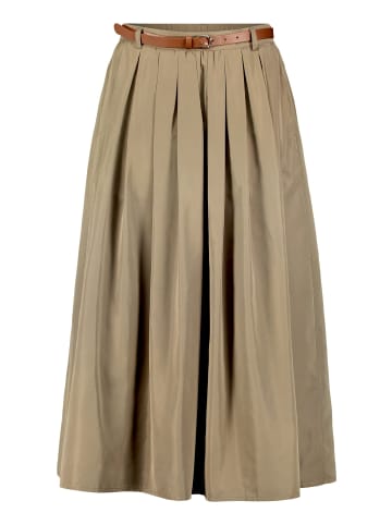 CARTOON A-Linien-Rock mit Gürtel in Khaki