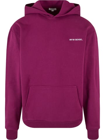 9N1M SENSE Kapuzenpullover in aubergine