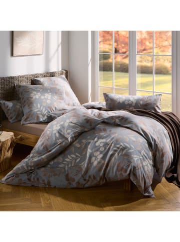 Erwin Müller Fein Biber Bettwäsche in beige-grau