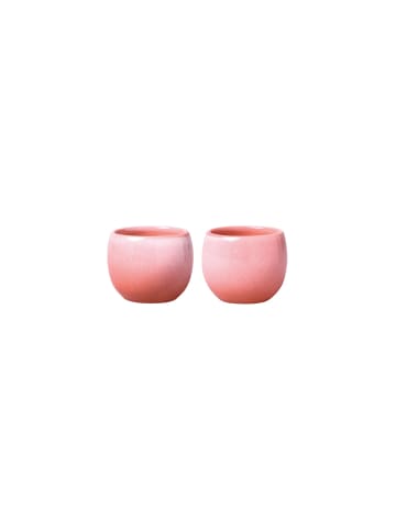 like. by Villeroy & Boch 2er Set Eierbecher Perlemor Home Coral 50 ml rosa-rot in rosa-rot