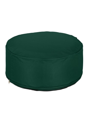 relaxdays Aufblasbarer Hocker in Grün - (H)26 x Ø 56 cm