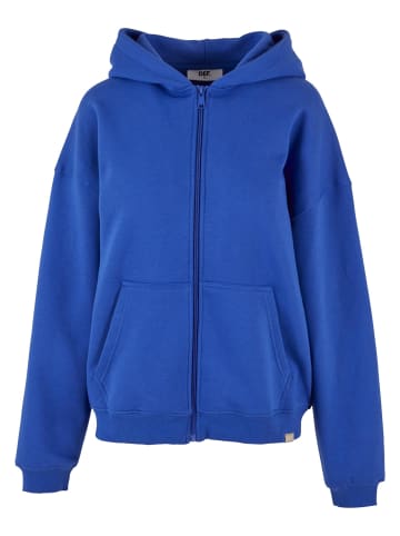 DEF Zip-Kapuzenpullover in cobalt blue