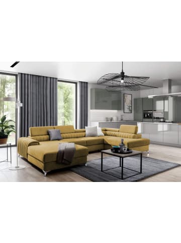 MF Design Lazy Recamiere Rechts in Braun -  (L) 202 x (B) 354 x (H) 92 cm