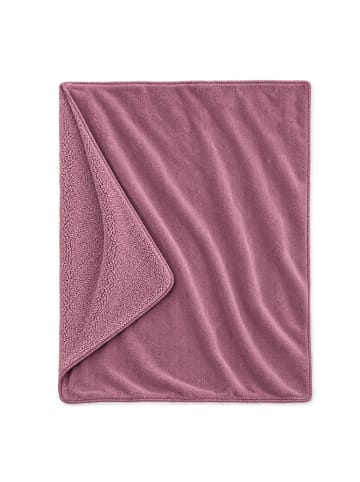 Traumschlaf Kuscheldecke Wende Kuscheldecke Chenille Sherpa in beere