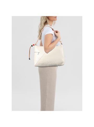Desigual Half Schultertasche 40 cm white