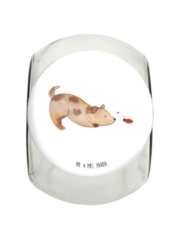 Mr. & Mrs. Panda Bonbonglas Hund Marienkäfer ohne Spruch in Weiß