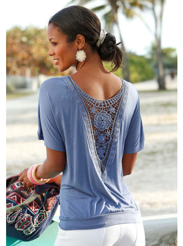 LASCANA Strandshirt in rauchblau