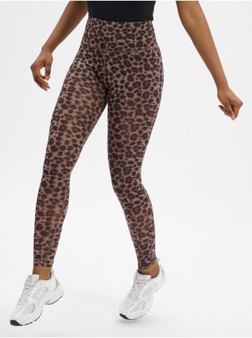 Marie Lund Leggings in camel schwarz