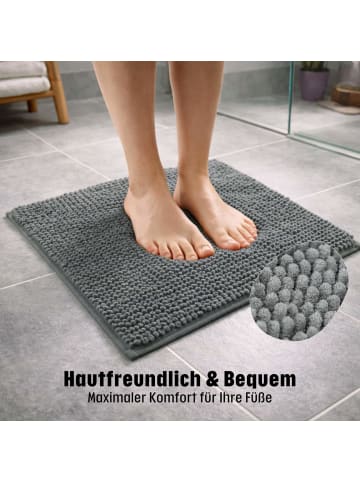 WohnDirect Badematte PARIS in Grau