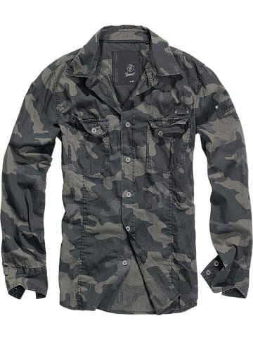 Hemd "Slim Fit Shirt Long Sleeve" in Camouflage