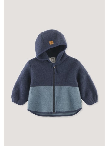Hessnatur Wollfleece Jacke in graphitblau