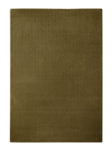 Wecon Home Wollteppich Castello THREE in dunkeloliv grün