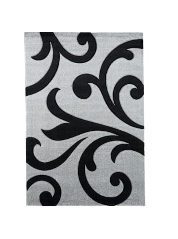 Pergamon Designer Teppich Maui Ranken in Grau/Schwarz