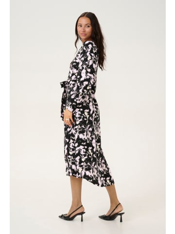 Kaffe Kleid KAlura in Black/Pink Graphic Strokes