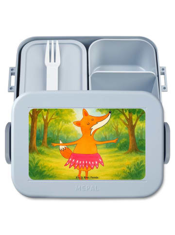 Mr. & Mrs. Panda Bentobox Fuchs Ballerina Design ohne Spruch in Blau Pastell