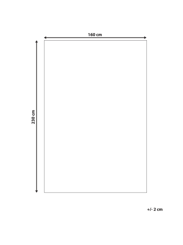 Beliani Kurzflor AMADO in Violett - (W) 160 x (L) 230 cm