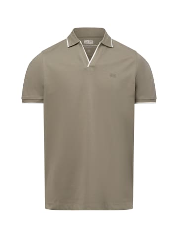 Finshley & Harding London Poloshirt in schilf weiß - 0002