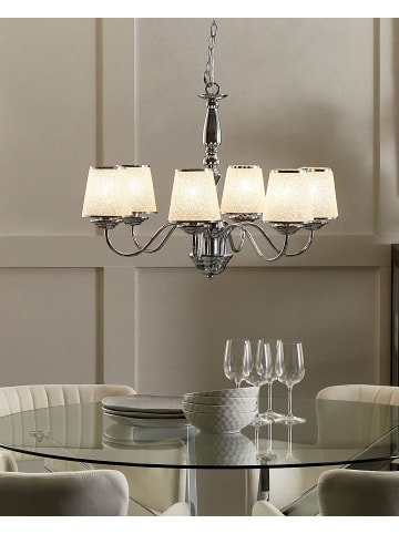 Beliani Pendelleuchten BRADANO in Silber - (W) 65 x (H) 127 x (L) 65 cm