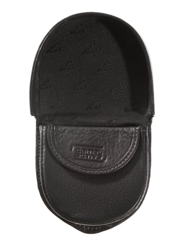 Camel Active Schlüsseltasche aus echtem Leder in Schwarz