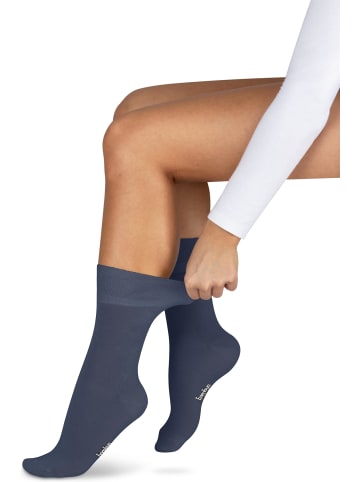normani 6 Paar Gesundheitssocken Classic in Blau