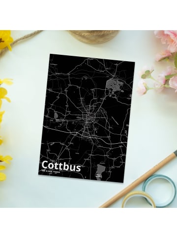 Mr. & Mrs. Panda Ansichtskarte Cottbus mit Spruch in Keine Angabe