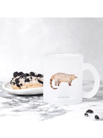 Mr. & Mrs. Panda Motivtasse Nasenbär ohne Spruch in Transparent