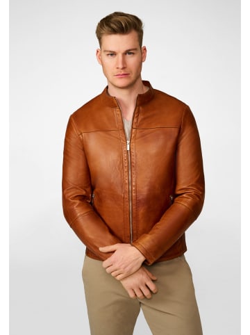 Ricano Herren Lederjacke Tomaso in Cognac