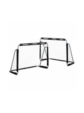 relaxdays 2 x Fußballtor in Schwarz - (B)150 x (H)110 x (T)75 cm