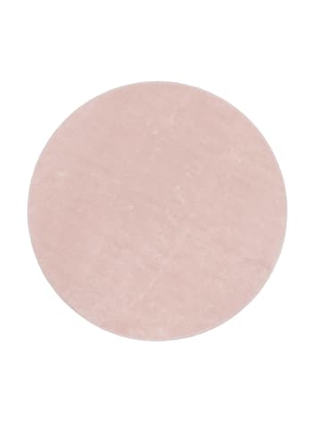 KADIMA DESIGN Teppich Kurzflor waschbar Unifarben Wohnzimmer in Hellrosa