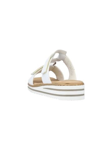 rieker Flache Sandalen zum Reinschlüpfen Weiß