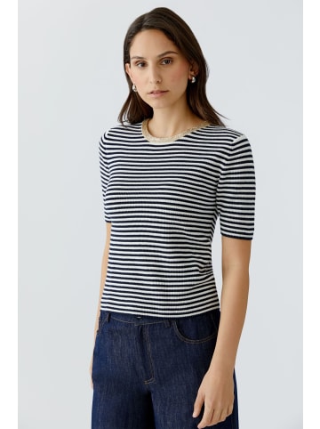 Oui Pullover in dk blue white