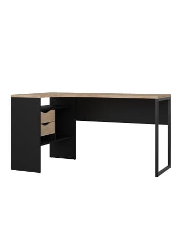 ebuy24 Schreibtisch FunctionPlus Nussbaum 145 x 81 cm